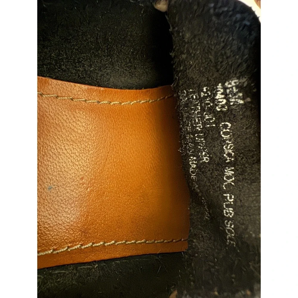 Frye Black Leather‎ Moc Rub Sole Classic Loafer Womein Size 8.5